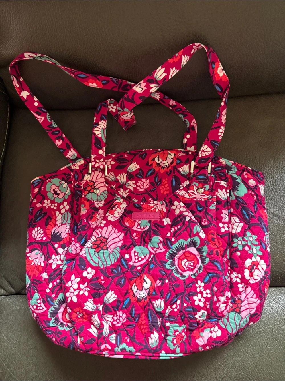 Vera Bradley Glenna bag in bloom berry